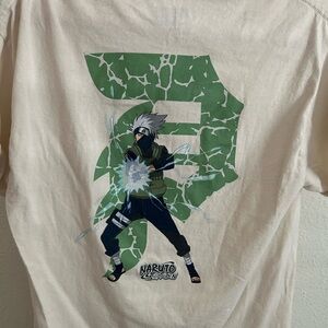 Primitive Naruto and kakashe collab t shirt